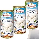 Zimmermann Münchner Weißwürste 3er Pack (3x530g Dose) + usy...